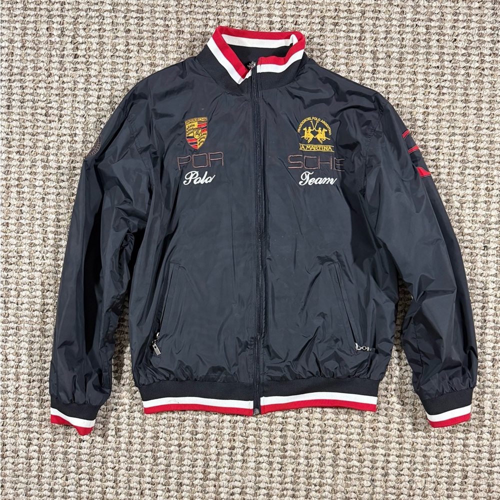Black Polo Team Jacket